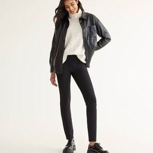 Reitmans Plaid Black Leggings size large